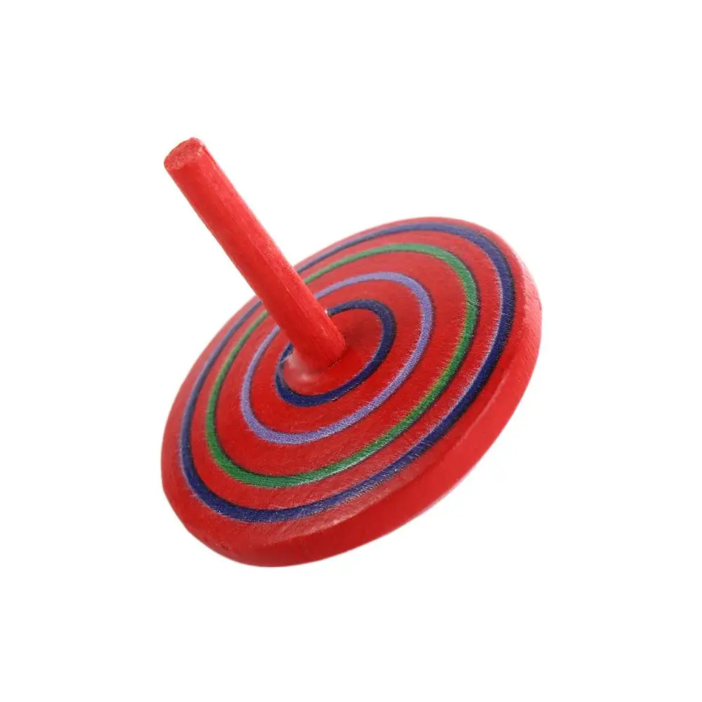 Gioco Sollievo dallo stress Giocattoli Trottola Trottola in legno Giroscopio rotante in legno Trottola da tavolo Giocattoli giroscopici in legno