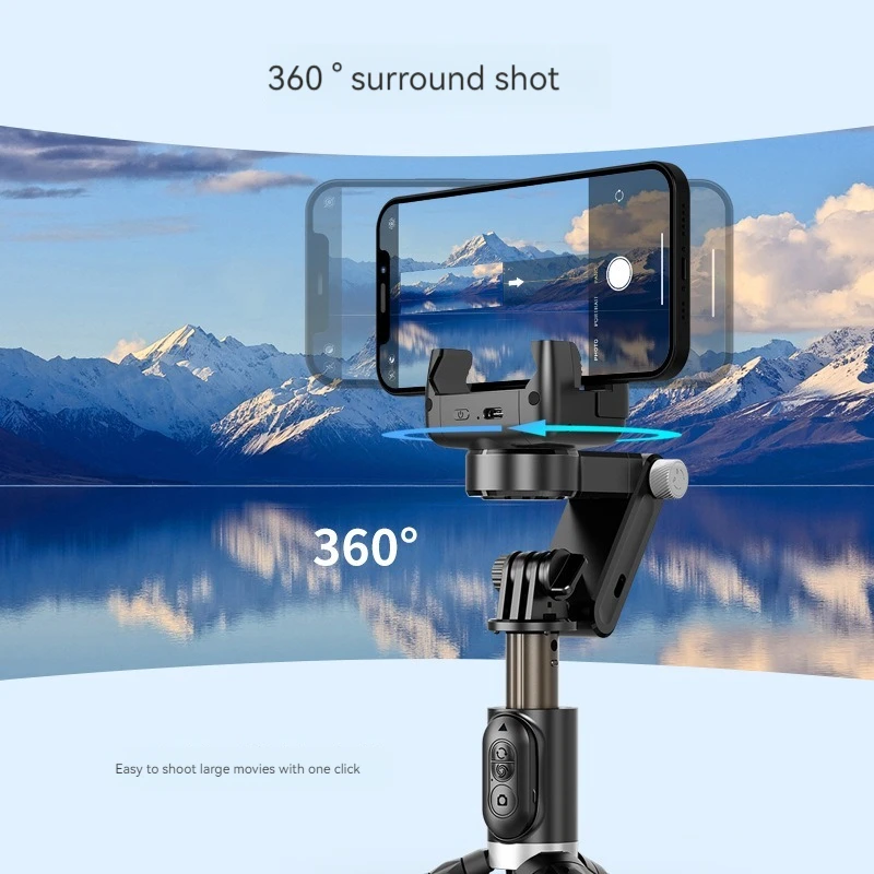 Gimbal Stabilizer for Smartphone,Selfie Stick Tripod with Remote Control Auto Balance 360° Rotation Phone Gimbal Anti Shake