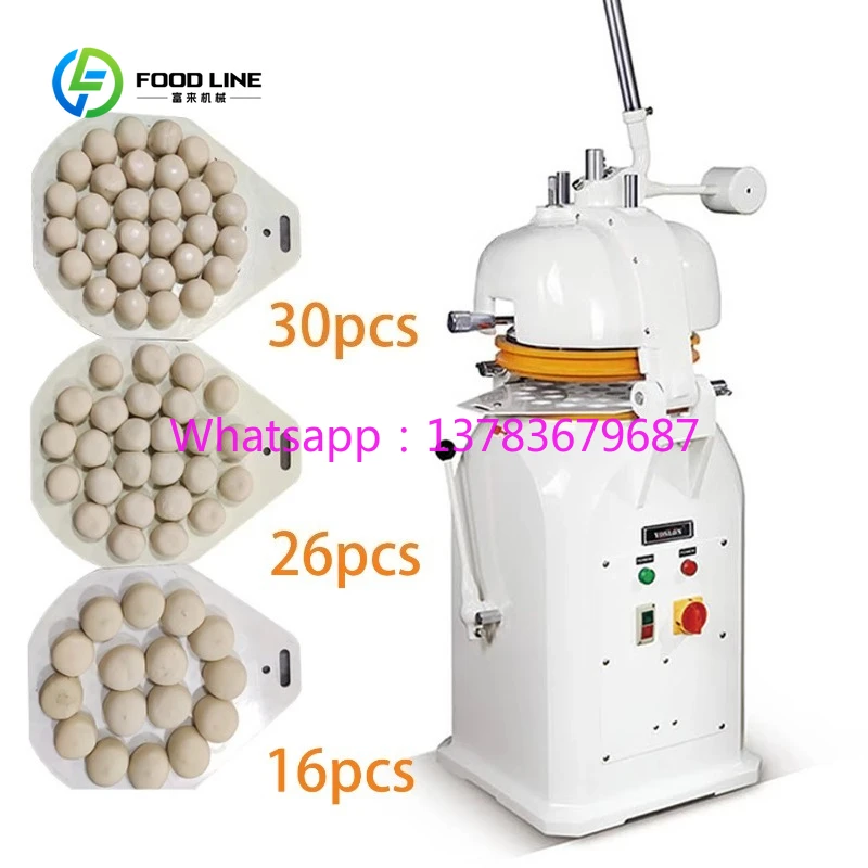 

Customized Factory Price Semi Automatic Dough Divider Rounder for Dough Ball Making Machine Bakery Equipment With Wheels