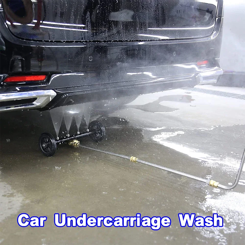 High-pressure Washer For Electric Motorcycle Cleaning Undercar Drainage Broom With Cleaning Nozzle Suitable For Karcher/parkside