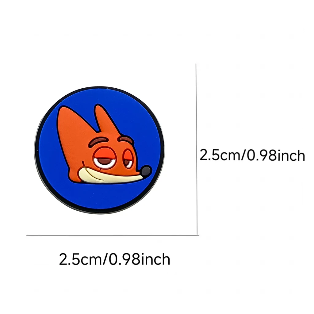 1-20 قطعة الكرتون Zootopia سلسلة DIY بها بنفسك الأحذية السحر الأحذية البلاستيكية السحر صالح الأساور ثقب النعال الديكور إكسسوارات أحذية للهدايا #2