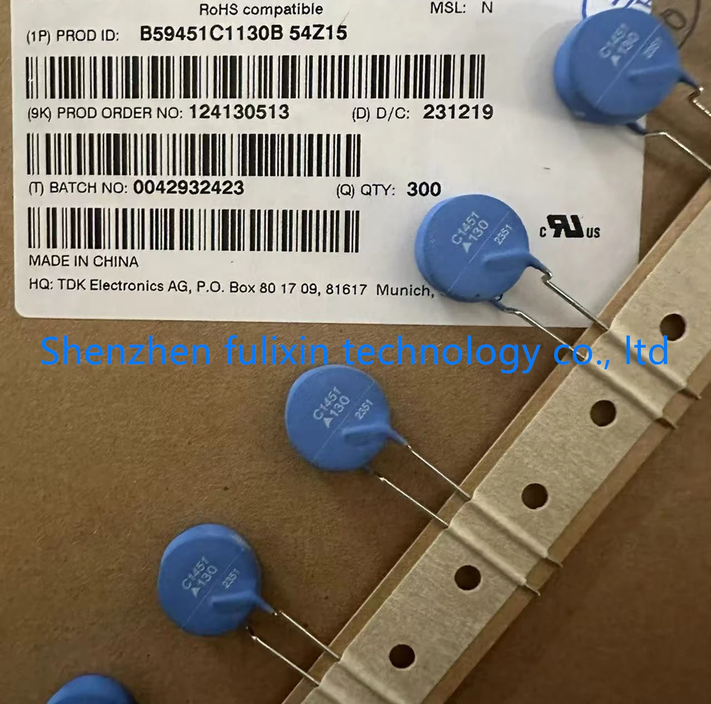 2 шт. B59451C1130B070/054 B59451C1130B70 56Ω 56R PTC C1451 130 130 ℃   Оригинальные и совершенно новые термосторы PTC.