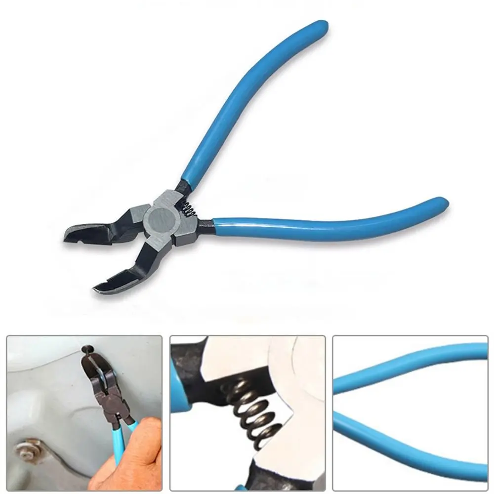 Practical Multifunctional Car Clip Pliers Staple Screwdriver Car Rivet Tightening Pliers Diagonal Pliers for Auto