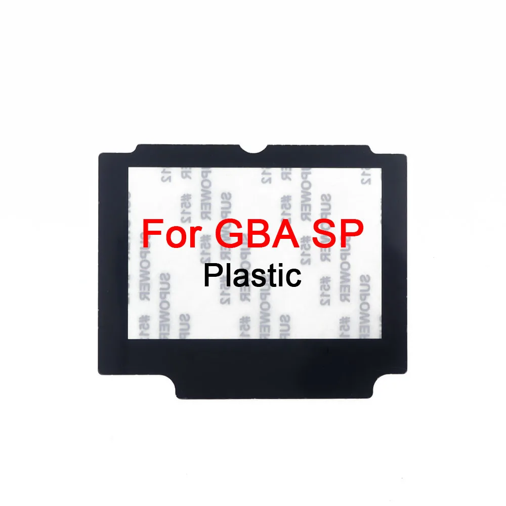 1–10 Stück Kunststoff-Glas-Bildschirmlinse für GB GBA SP GBC GBP GBA Objektivabdeckungsschutz mit Kleber – Detail 2