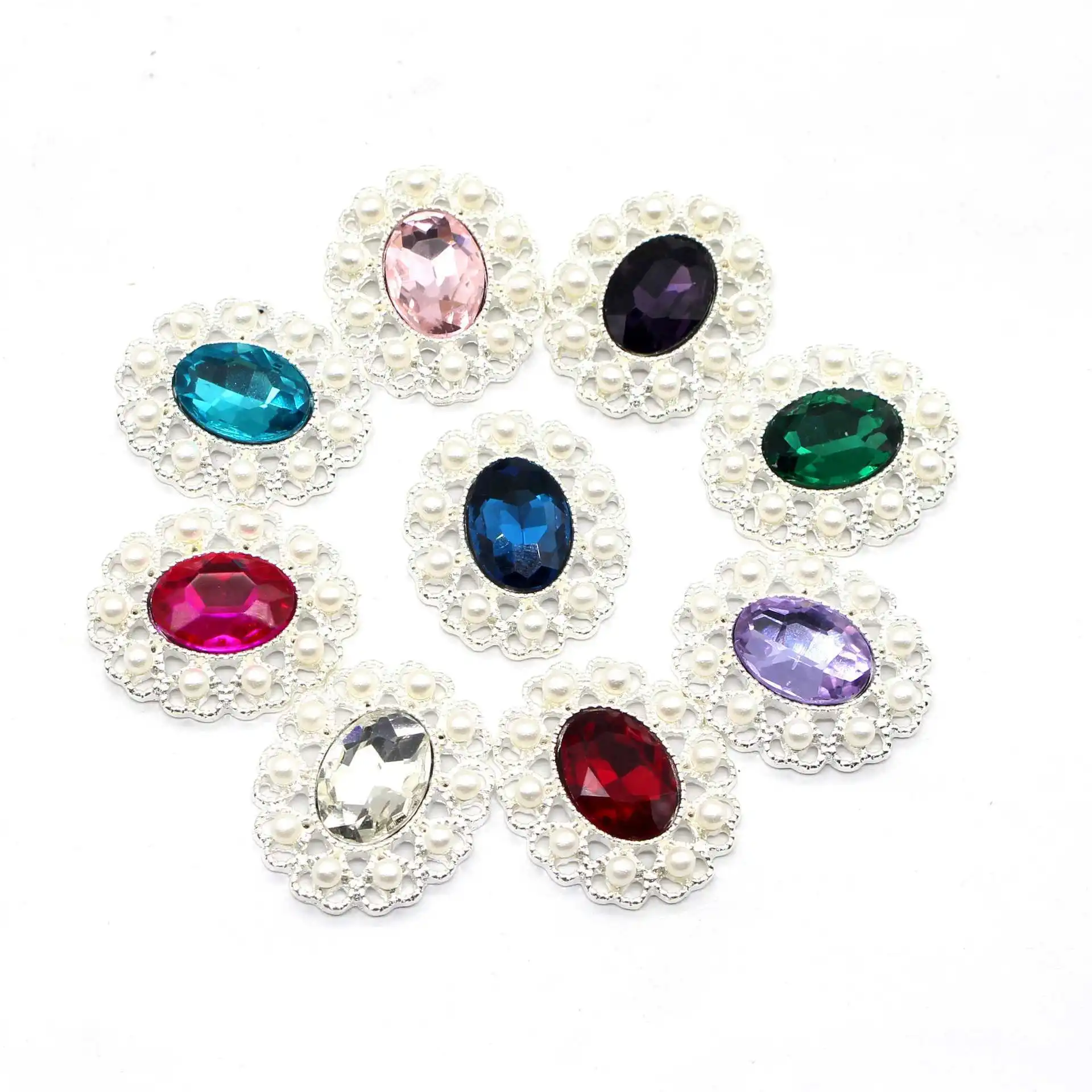 5 قطعة OFXSHIP 26*21 مللي متر الجوف خارج الخياطة اكسسوارات DIY بها بنفسك الملابس إكسسوارات الشعر أحذية ملابس رقص اكسسوارات #4