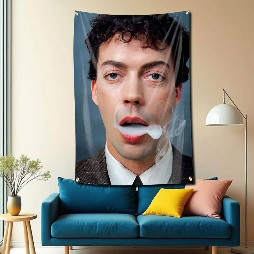 RIP T-Tim Curry Flag Tapestry Banner for Bedroom Living Room Outdoor Camping Custom Supported