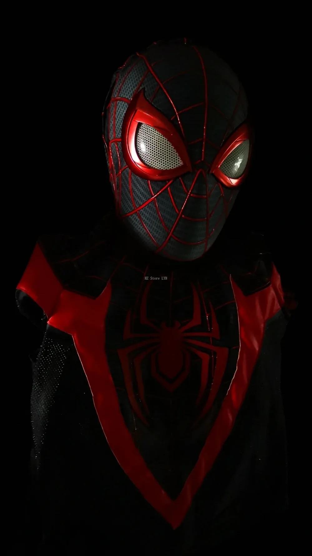 Marvel Op Maat Gemaakte Ps5 Spider-Man: Miles Morales Pak 1:1 3d Handgemaakt Spiderman Jumpsuit Draagbaar Cosplay Kostuum