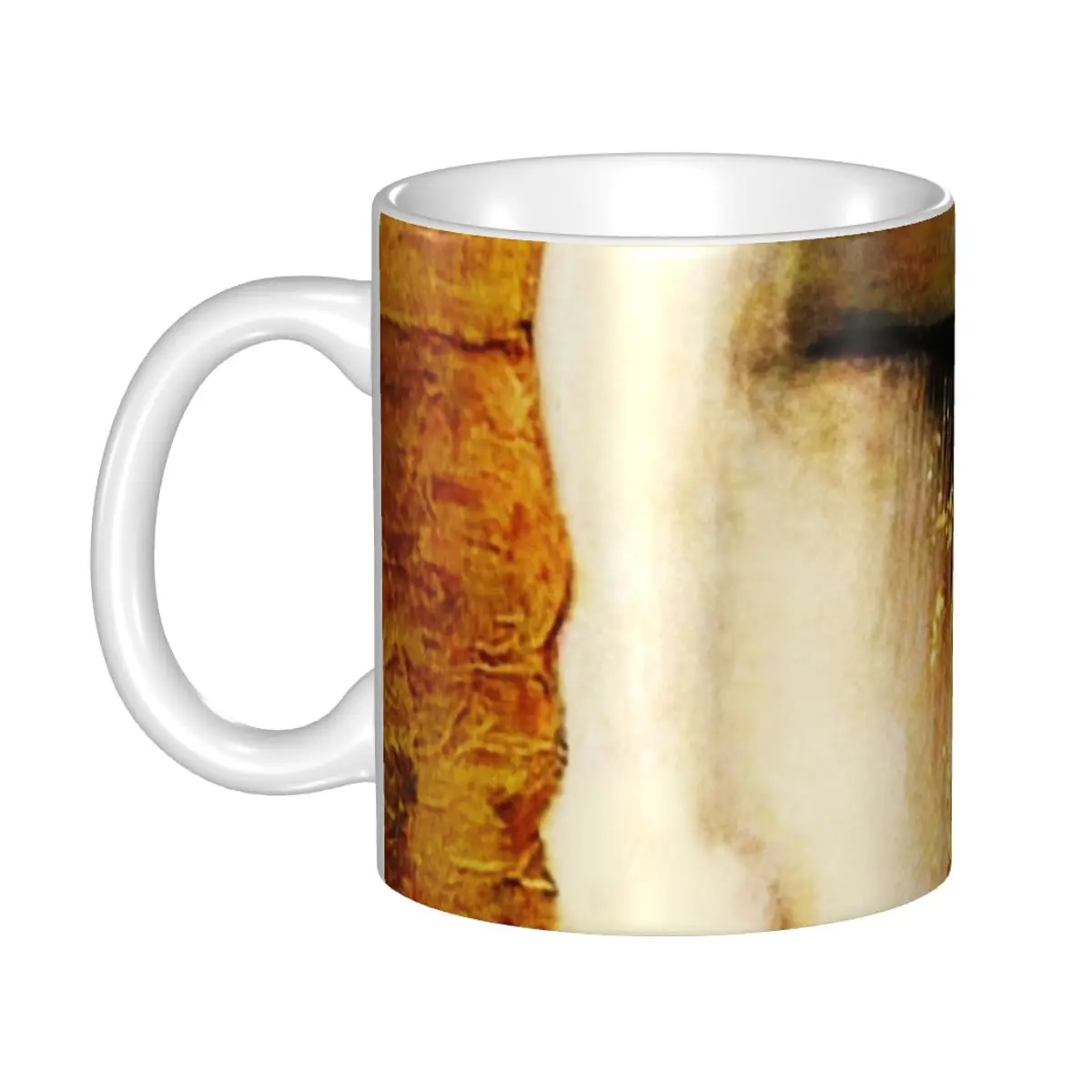 DIY Gustav Klimt Golden Tears Ceramic Mug Custom Symbolism Art Coffee Cup Creative Gift Outdoor Work Camping Cups And Mugs