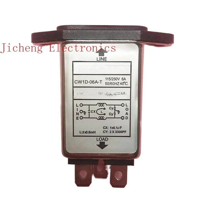 10PCS Power EMI Filter CW1D-03A-T Small Side, Single Phase T Socket AC 220V - view 2