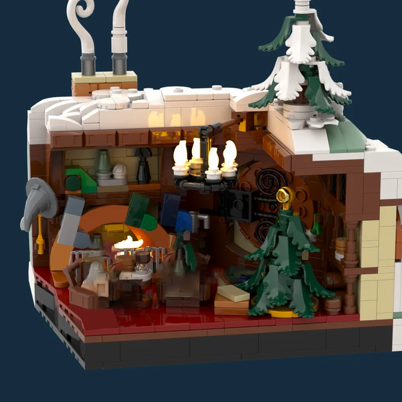 1478 قطعة MOC تخصيص هوبيتون عيد الميلاد تقويم القدوم نموذج بنة الطوب الإبداعية الجمعية لتقوم بها بنفسك لعبة هدايا عيد الميلاد