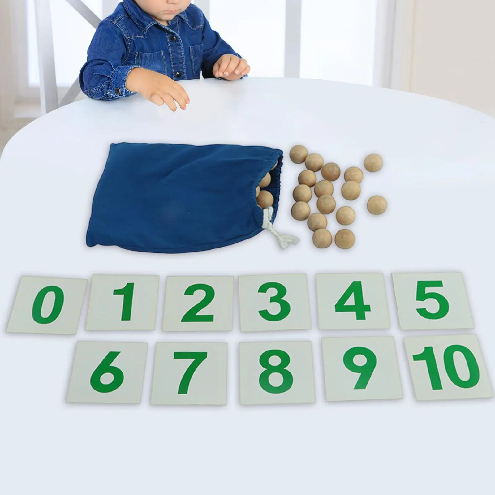 Juguete de matemáticas Montessori, juegos de matemáticas, juguete de entrenamiento para niños, aprendizaje preescolar, enseñanza de números, juguetes para contar, juguete de madera para la escuela en casa