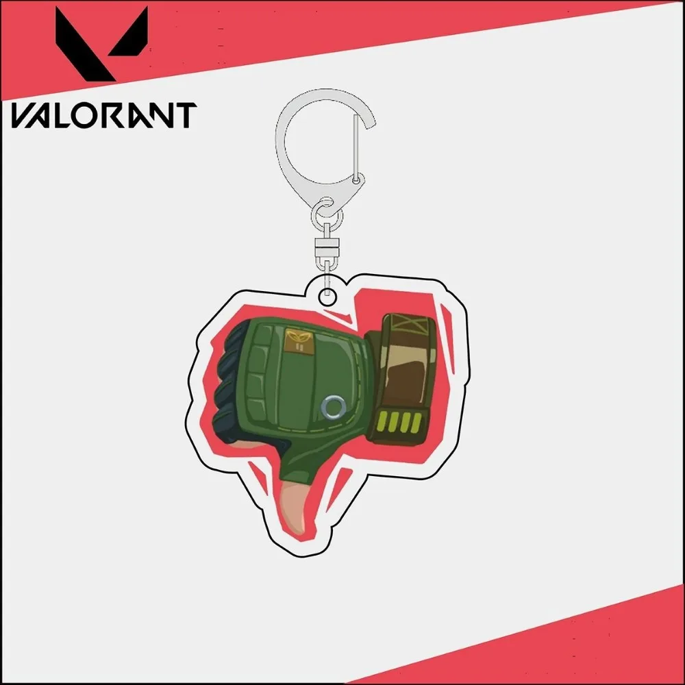 VALORANT Acrylic Keychain Cartoon Character BRIMSTONE CHAMBER FADE JETT NEON Ornament Key Bag Pendant Clothing Accessories Toy