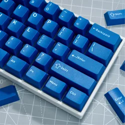 117 Keys Classic Blue Keyboard Keycaps Double Shot ABS Keycaps Cherry Profile for Gateron MX Switches Mechanical Gamer Keyboard