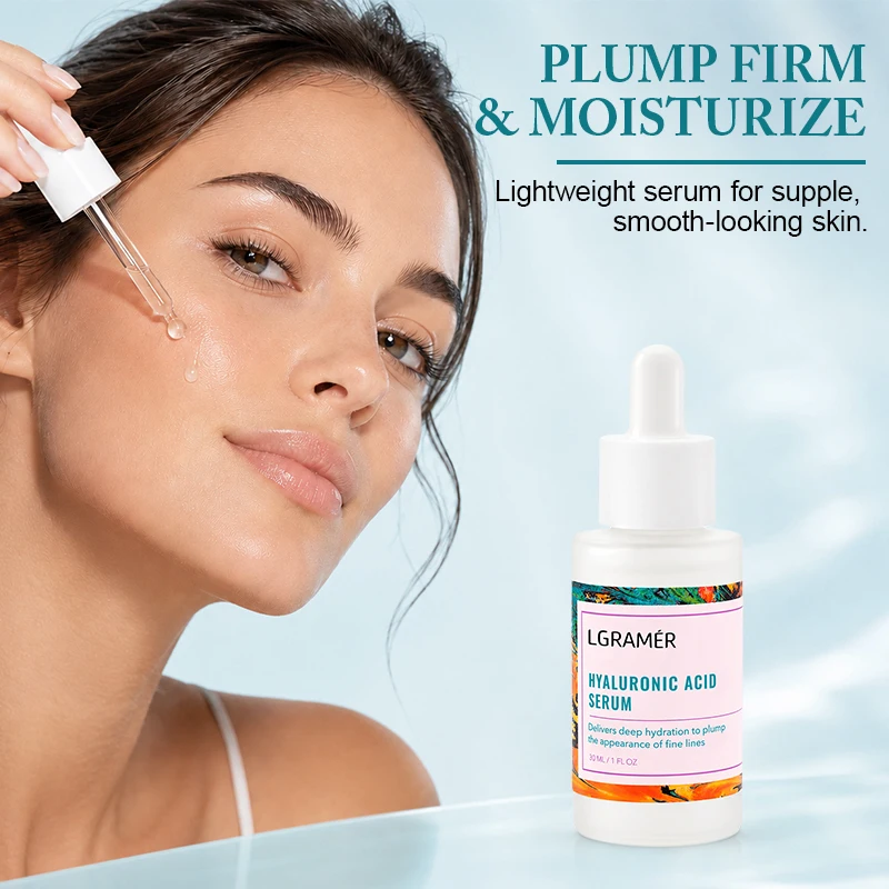 Hyaluronic Acid Facial Essence Dark Skin Brighten Serum for Fade Fine Lines Moisturizing Repair Dull Face Serum Korean Skin Care