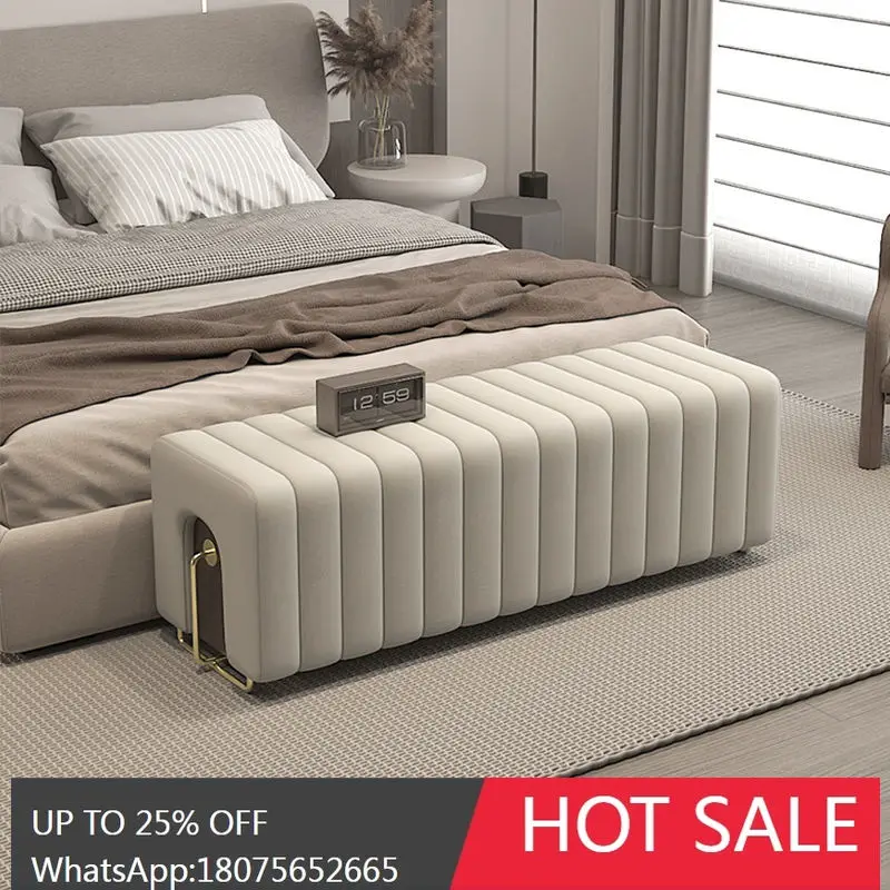 

HLZ Luxury High-End Bedroom Bedside Storage Stool Cloakroom Sofa Stool