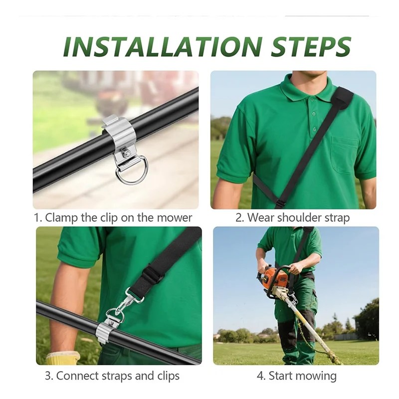 Weed Eater Strap String Trimmer Shoulder Harness For EGO Stihl Ryobi   Kobalt Echo  Toro Troy Models