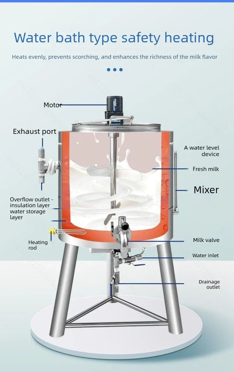 Automatic Dairy Processing Equipment Commercial Pasteurization Sterilizer Fermentation Machine For Milk Yogurt Fruit Juice