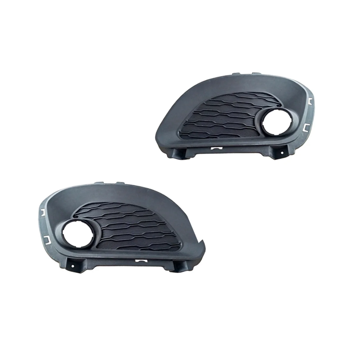 

1Pair Car Front Bumper Fog Light Lamp Hoods Housing Cover Replacement for Hatchback 2012 2013 2014