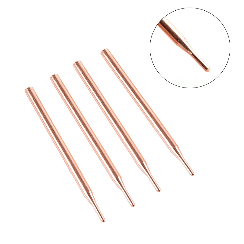 2PCS 3mm 18650 Handheld Spot Welder Lithium Battery Point Welding Pen Aluminum Oxide Copper Spot-welding Needle Electrode Tip