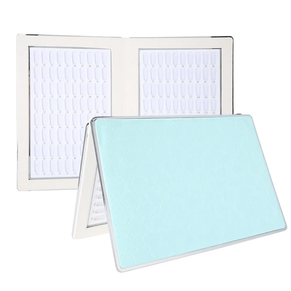 Easy Carry Foldable Nail Color Display Chart Easy Carry Book Nail Gel Color Card Nail Polish Display Rack For Home Manicure