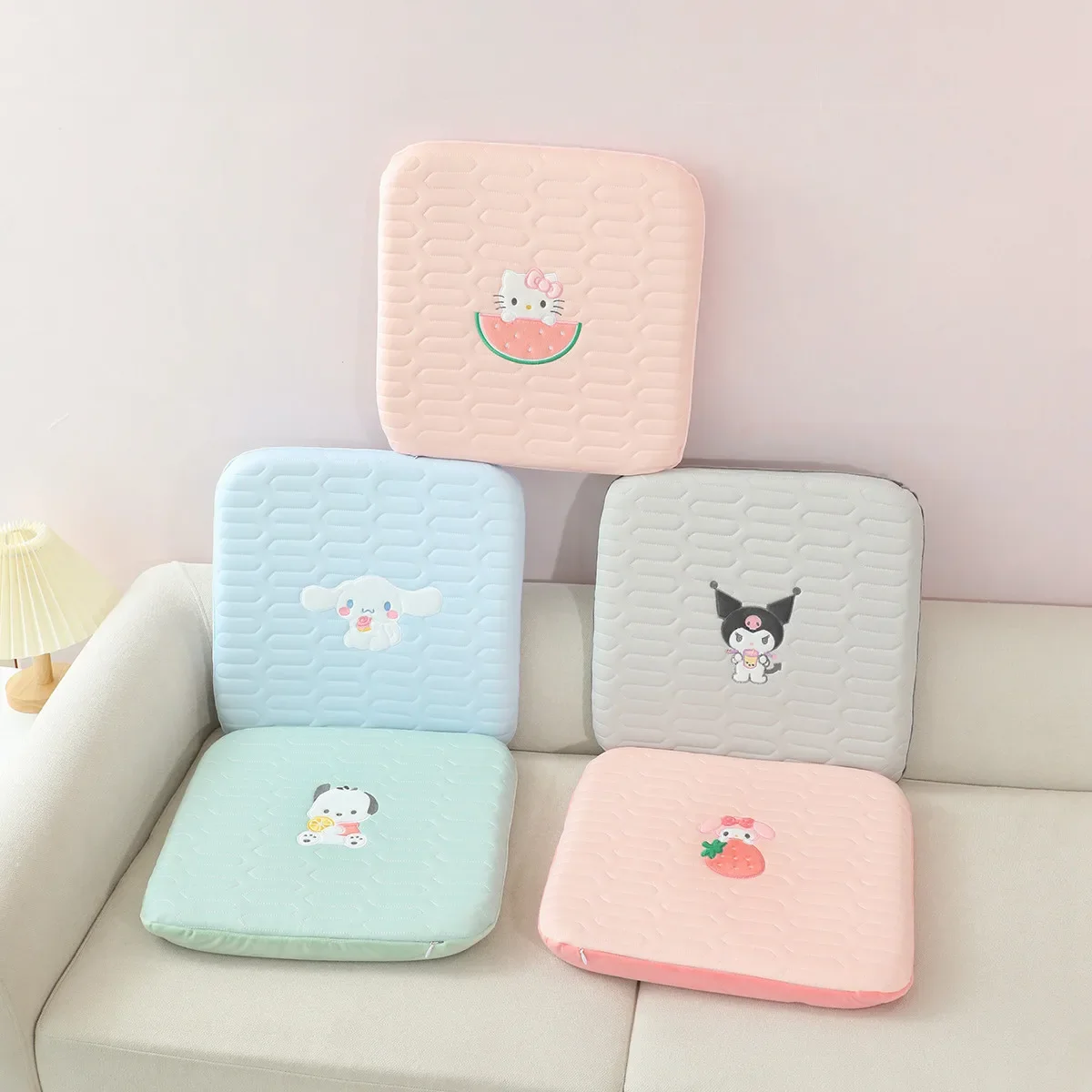 

Soft Stitch Memory Cotton Seat Cushion Lovely Cartoon Anime Sanrio Kuromi Hello Kitty Home Decor Plush Toy Gifts For Girl