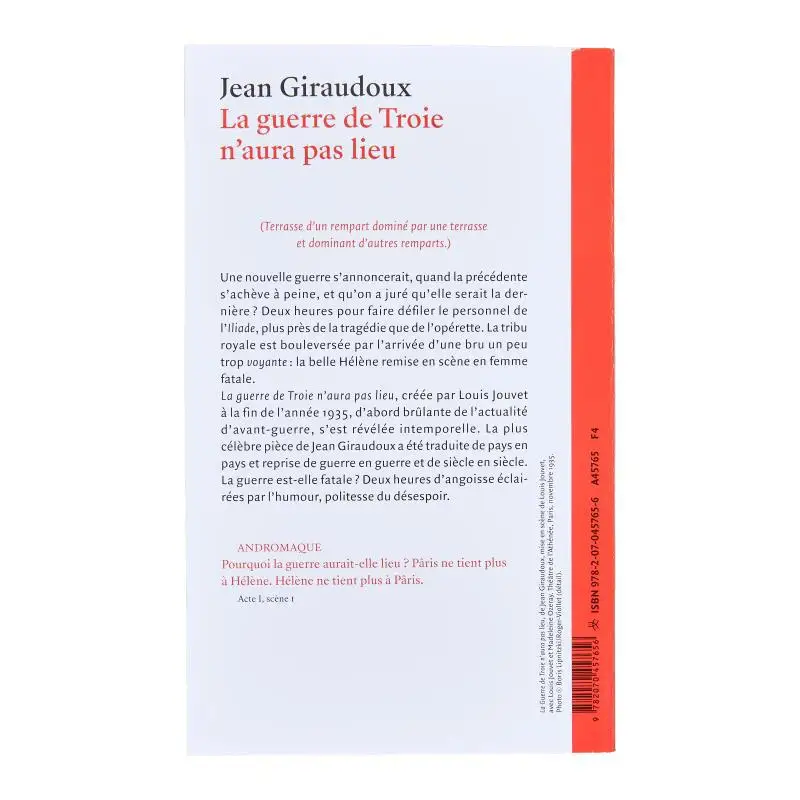 لا جيري دي تروي نورا باس ليو جان جيراودوكس جاليمارد 9782070457656 كتاب