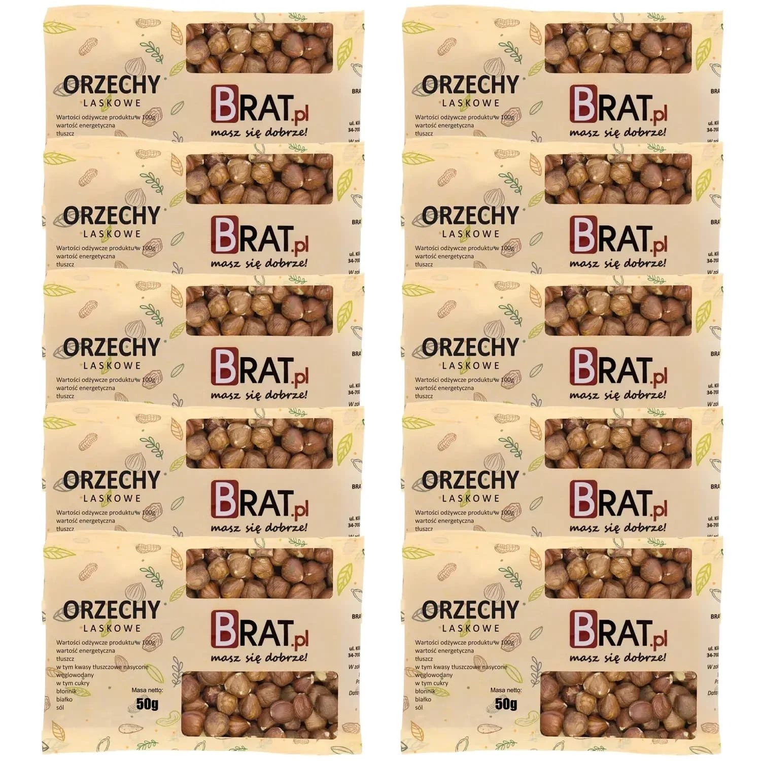 Orzechy laskowe 10 x 50g