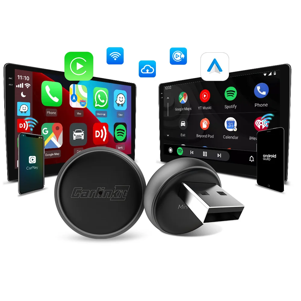 Carlinkit Mini Ultra 3-bedraad naar draadloze Carplay-adapter Android Auto Box OTA Upgrade naadloze verbinding voor OEM-auto Dual Mode - afbeelding 2