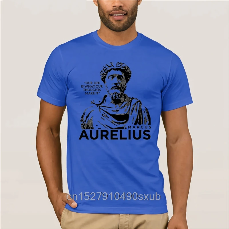 Men's 2020 Fashion Style T-Shirt Philosophical Stoicism Saying Quote Marcus Aurelius Mother's Day Ms. T shirt