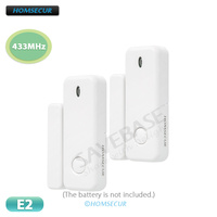2Pcs E2 Wireless Door/Window Sensors 433MHz For HOMSECUR Tuya WIFI 4G 2G GSM Home Alarm Security System