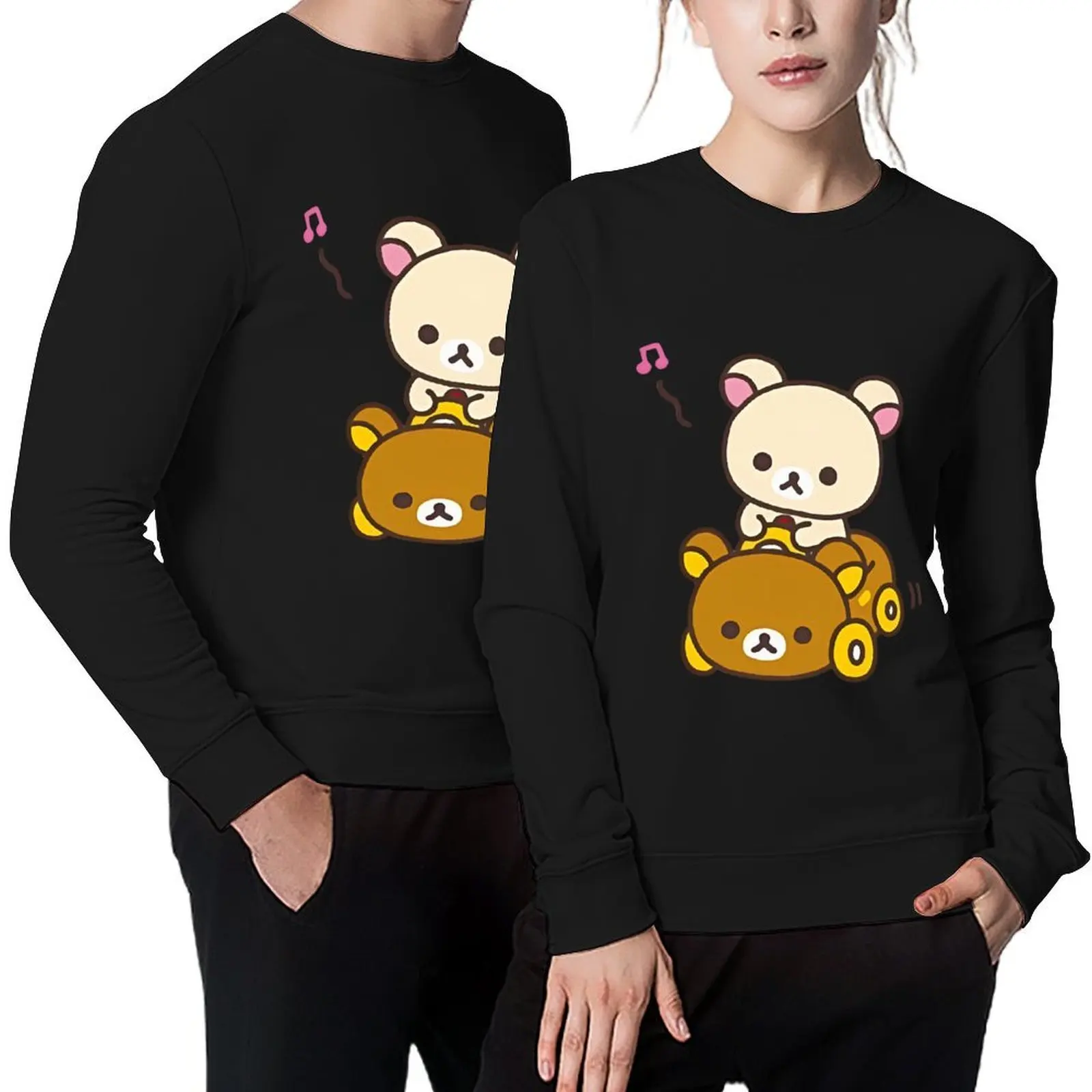 

car drive rilakuma Pullover anime clothing anime clothes mens clothes men's clothes oversize sweatshirts