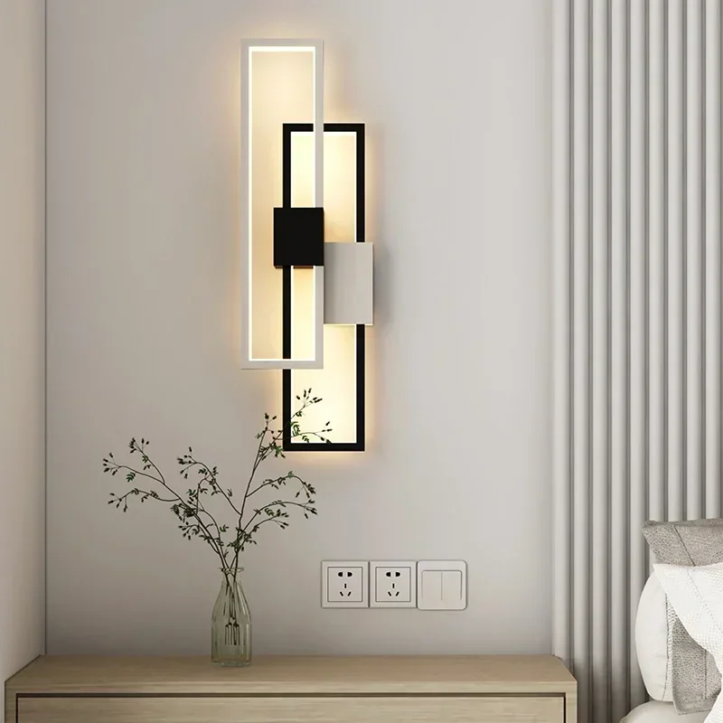 

Modern LED Wall Lamp Living Room Study Bedroom Bedside Aisle Stairs Wall Light Home Decor Indoor Sconce Lighting Fixture