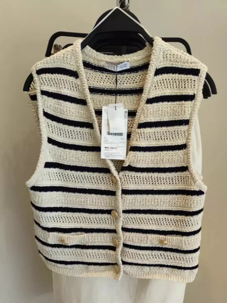 

Весна-Лето 2026: Новая коллекция! Элегантный универсальный вязаный свитер с круглым вырезом и рукавами-фонариками из полиэстера для женщин.