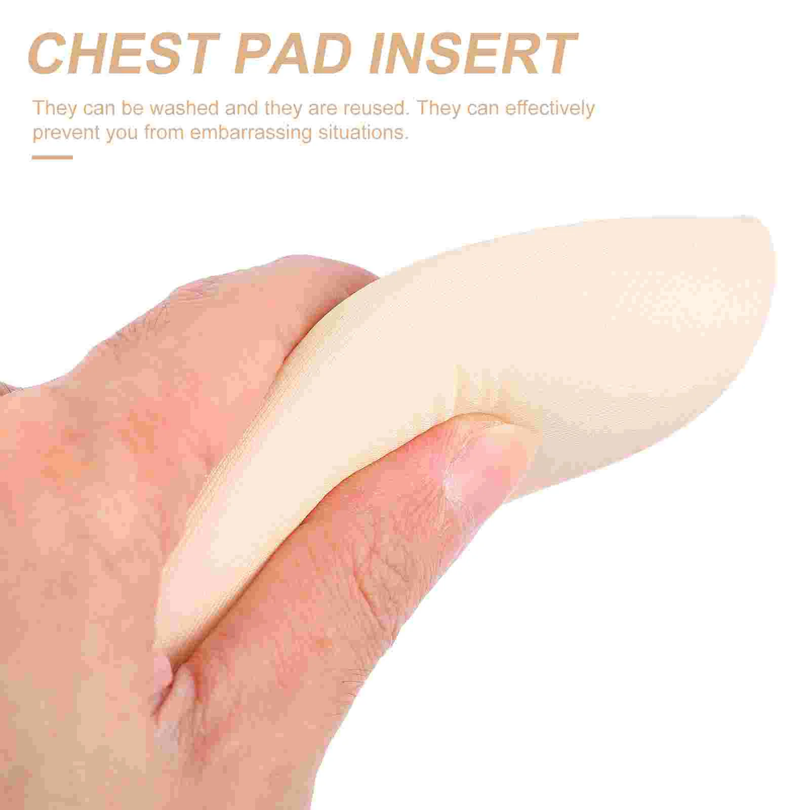 2 Pairs Pad Inserts Padding Sports up Liners Sponge Chest Women Intimates Accessories Miss