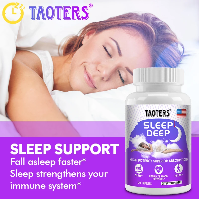 Extra Strength Melatonin - Sleep supplement with herbal ingredients to help relieve stress and improve sleep quality.