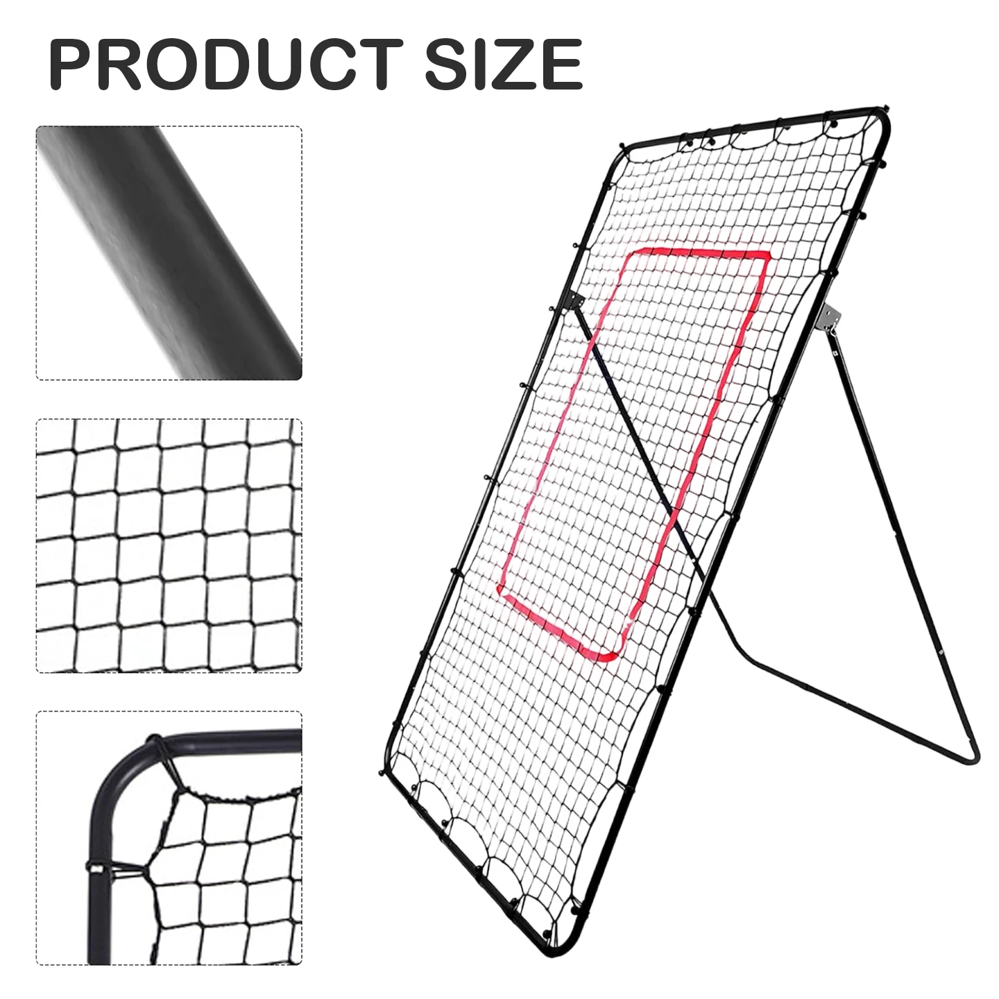 Customization   Wholesale Volleyball Rebounder Net,7 X 4 FT Pitch Back Rebounder Net Adjustable Rebound Net for Baseball, Softba