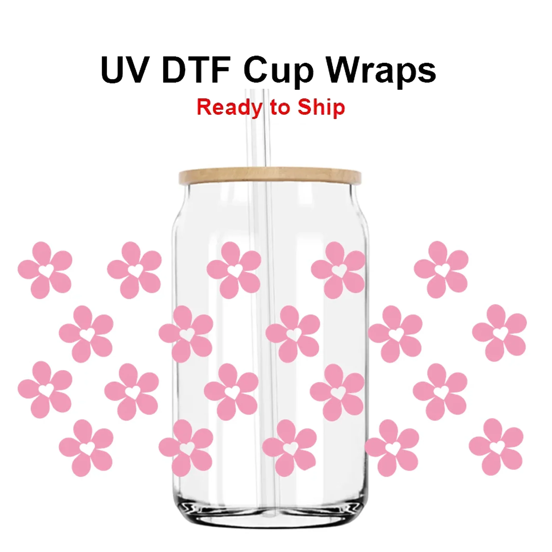 Factory Wholesale Sticker UV DTF Cup Wrap Designs Custom UV Cup Wrap Transfers label Wholesale Printing Factory Supplier Direct