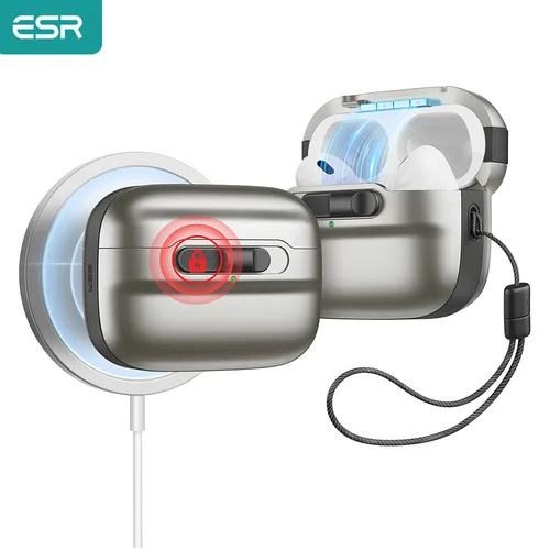 ESR para AirPods Pro 2 (2023/2022) y AirPods Pro 1st (2019) Funda MagSafe para AirPods 4 Funda y funda protectora Airpods Pro 3 2025