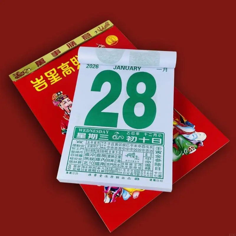 2026 รายปีปฏิทิน 365 แผ่นปฏิทินจีนดั้งเดิมสำหรับการกำหนดเวลา K1KF