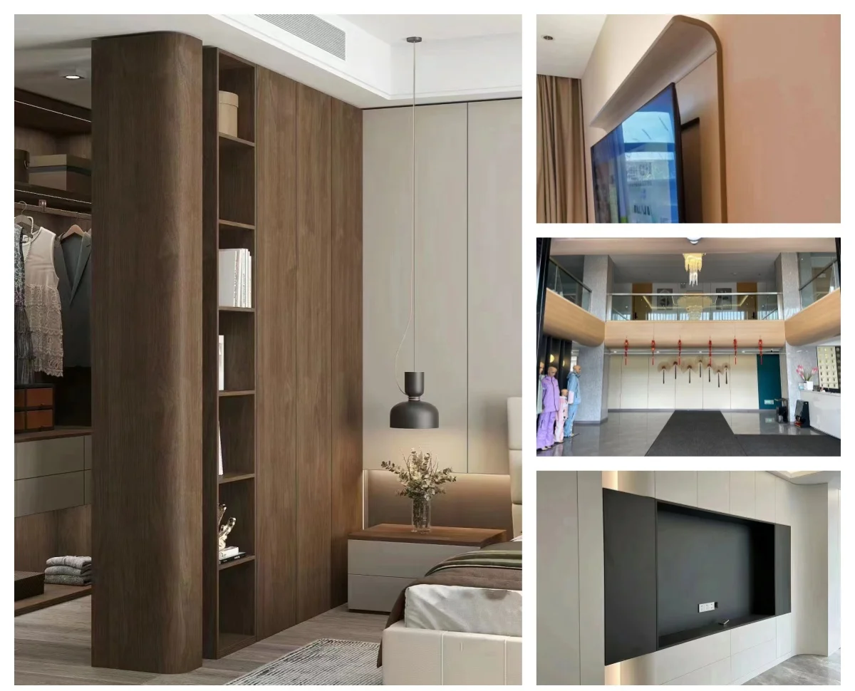 Machine Line Bent Wood High Frequency Generator Press Machine High End Big Curve Panel Furniture Production