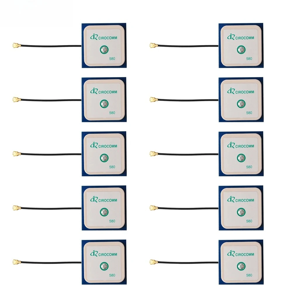 10PCS Beitian BT-580 Beitian 33dB GPS GLONASS BeiDou GALILEO Internal Active Cirocomm Ceramic Patch Antenna BT580 GPS Antenna