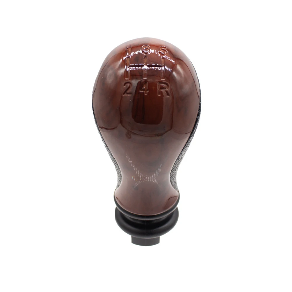 

C5 Replacement Gear Shift Knob Car Interior Upgrade Black And Peach Wood Vibrant Colors Wear Resistance Driving Engagement
