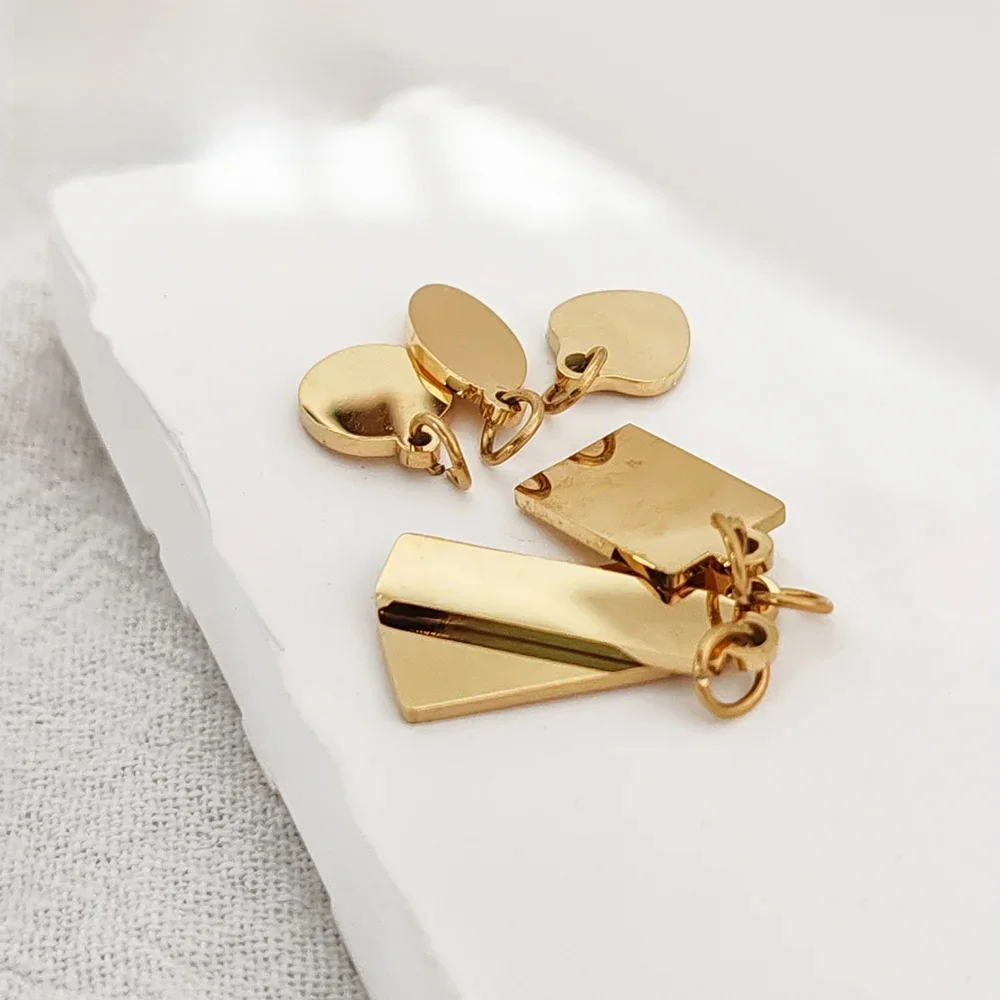 

H.JEWEL DIY ожерелье-браслет, кулон из нержавеющей стали, золото и серебро, 6 ярдов, доступны для оптового выбора, женские аксессуары