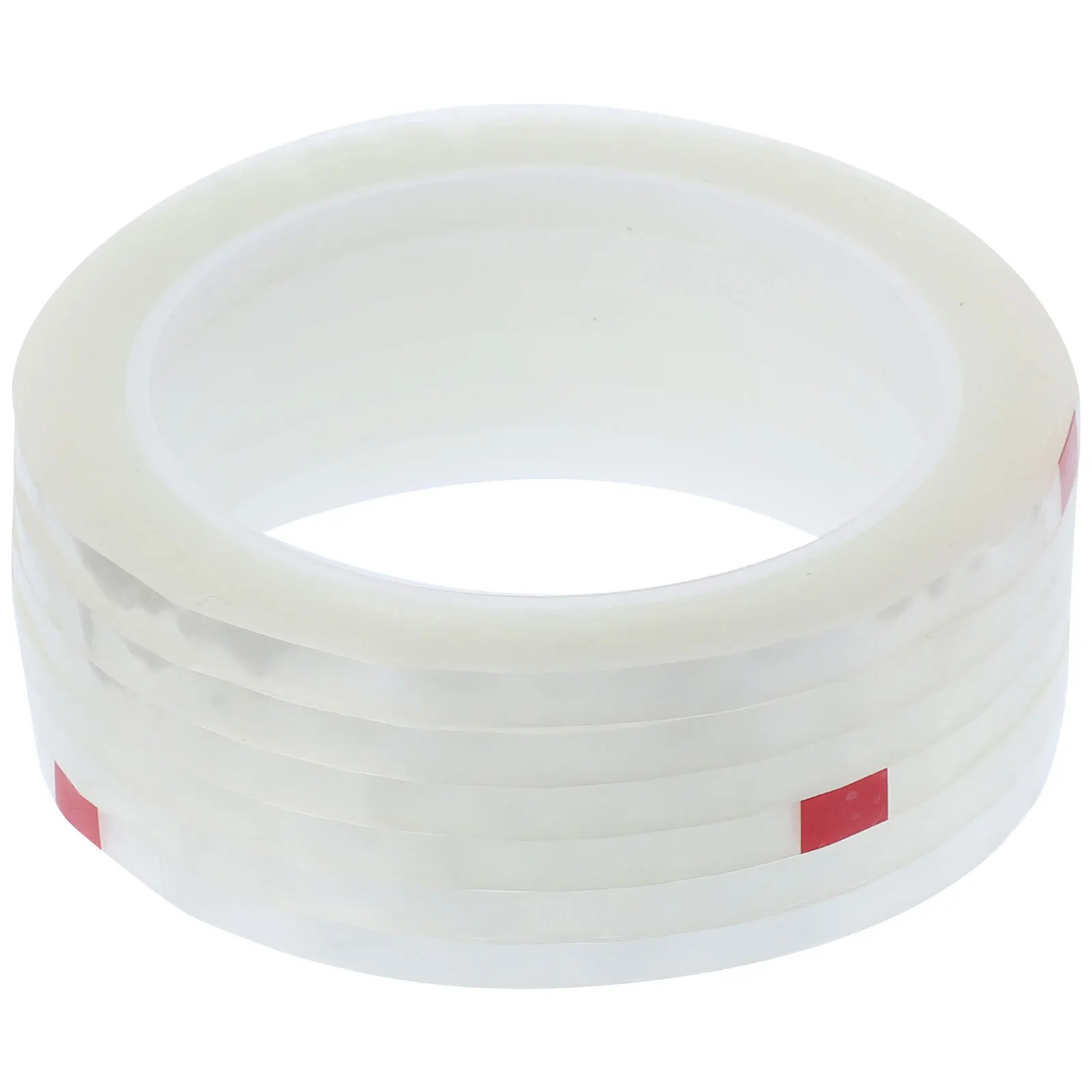 6 لفات من شريط بائع الزهور الشفاف ذاتي اللصق لتغليف جذع ترتيب الزهور الاصطناعية ومستلزمات الحرف اليدوية #3