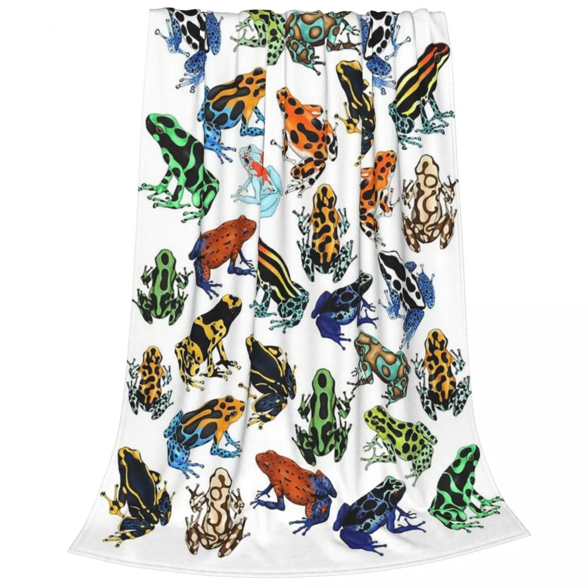 Poison Dart Frogs Of The World Blanket Flannel Portable Sofa Throw Blankets For Home Bedroom Outdoor Throws Bedspread Quilt