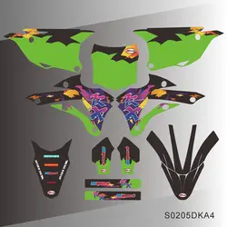 Volle Grafiken Aufkleber Aufkleber Motorrad Hintergrund Für KAWASAKI KX85 KX100 KX85 KX100 2014 2015 2016 2017 2018 2019 2020