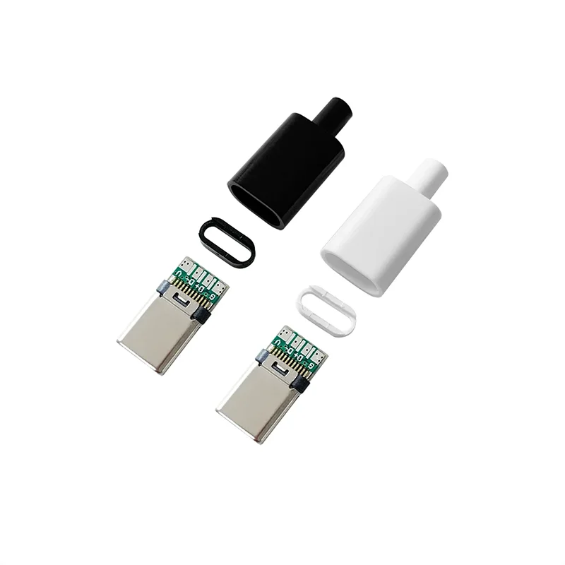 1-20PCS Type C usb3.1 3A fast charging USB Connectors Male Jack Tail Plug Electric Terminals welding DIY data cable accessorie