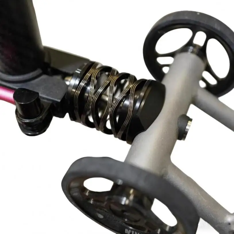Litepro Für Brompton T/Pline Faltrad Hinten Stoßdämpfer Klapp Fahrrad Titan Achse Upgrade Federung – Detail 2