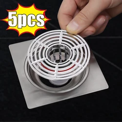 5/1PCS Universal Floor Drains Hair Catcher Sink Strainer Bathtub Stopper Sewer Deodorizer Anti-insect Anti-odor Bath Accessories