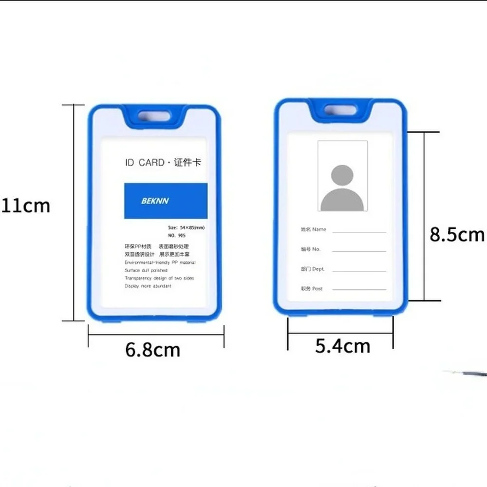 Bus Pass Card Sleeve Bank Zakelijk Werk Kaarthouder Plastic ID Tag Naam Badge Houder Verpleegkundige Personeel Werkkaart Cover Protector